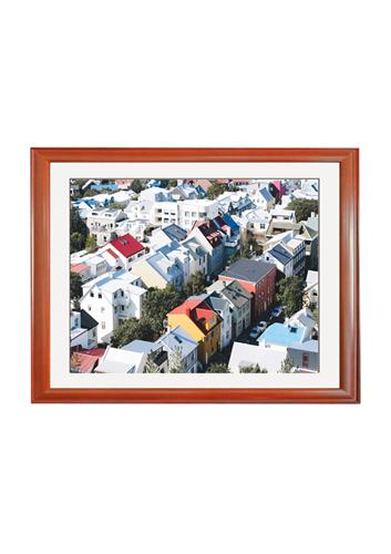 《彩色小镇》32寸相框艺术品